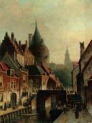 unknow artist European city landscape, street landsacpe, construction, frontstore, building and architecture. 274 France oil painting reproduction